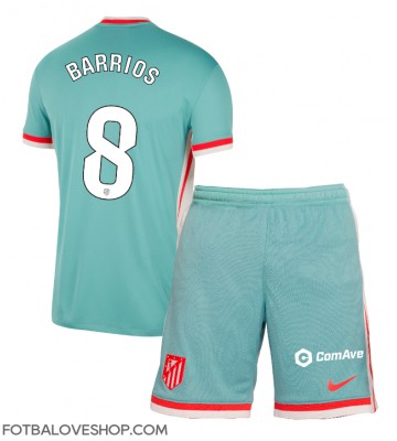 Atletico Madrid Pablo Barrios #8 Dětské Venkovní Dres 2024-25 Krátký Rukáv (+ trenýrky)